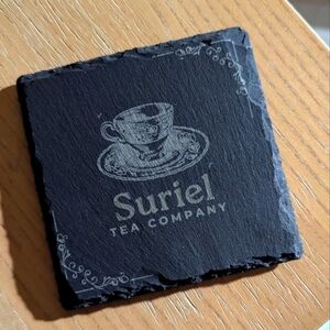 ACOTAR Laser Engraved Slate Coaster "Suriel Tea Company"